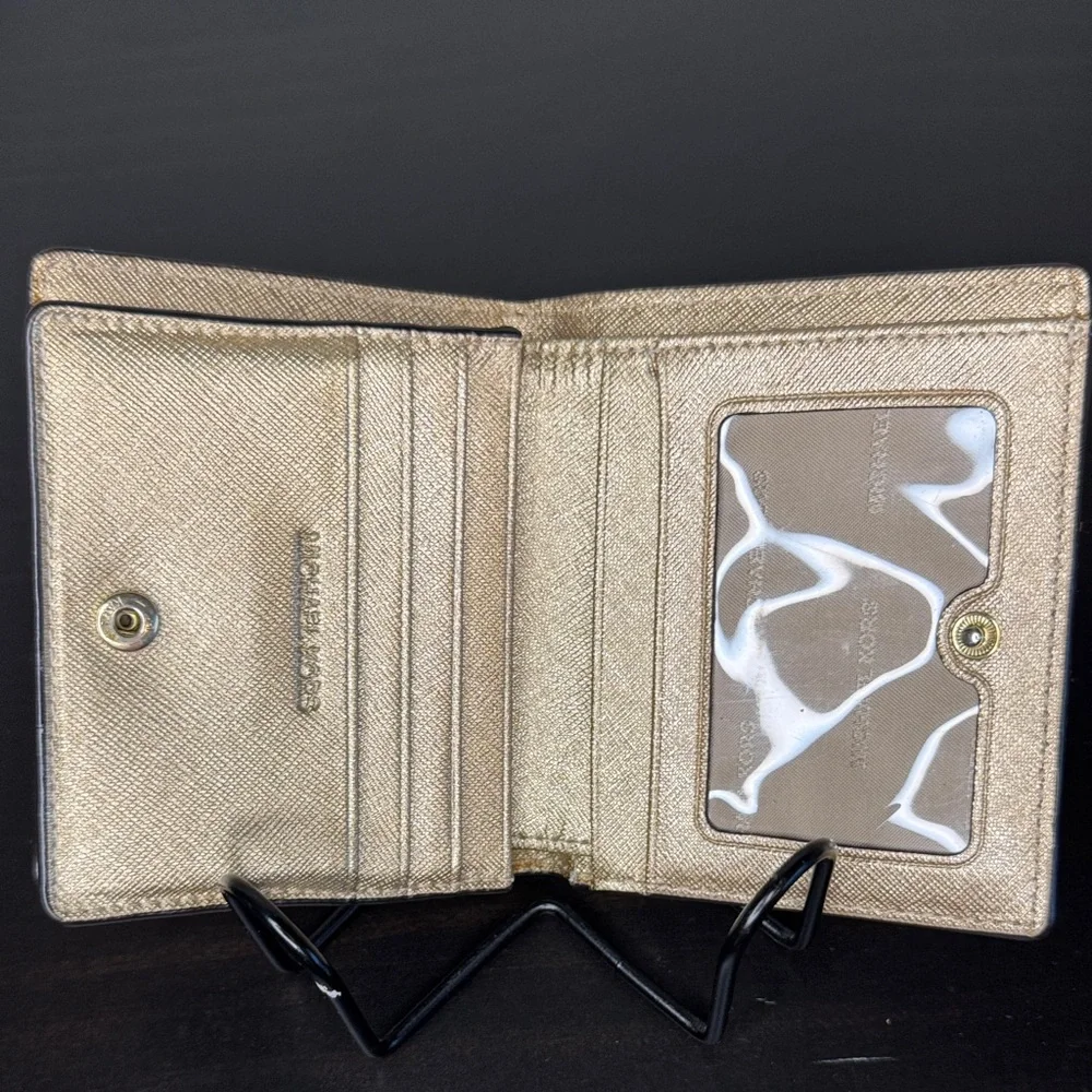 Michael Kors Metallic Gold Card Holder - Picture 6 of 12